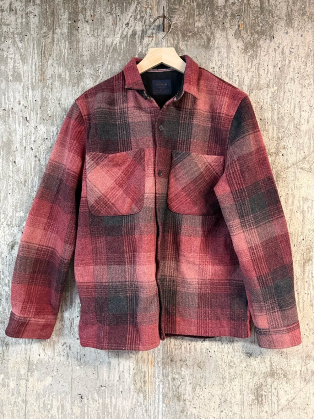 NOMAD Men's Wine Black Cooked Shacket Size S